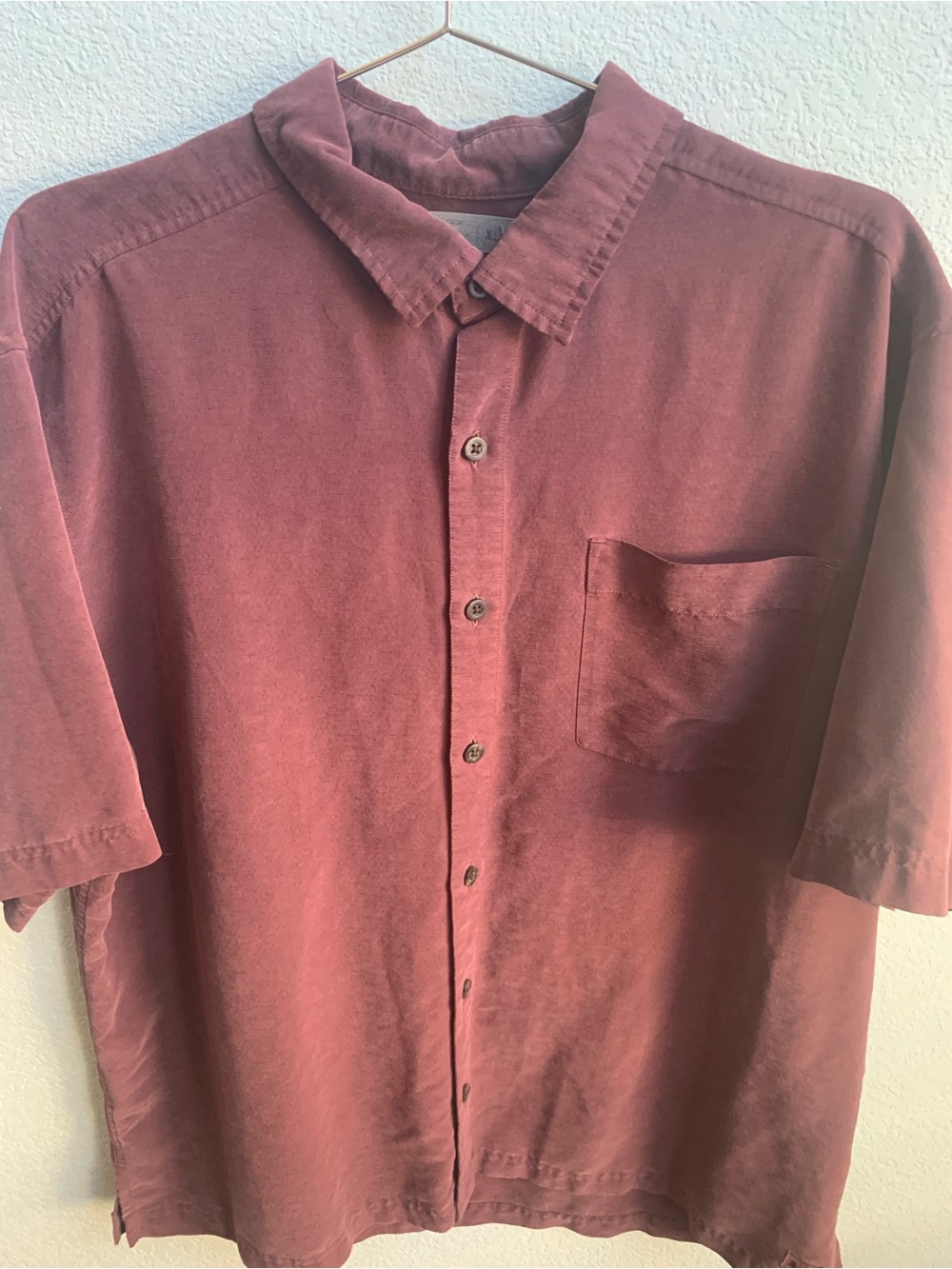 REI Men's Short-Sleeve Button-Down Shirt in Dusty Rose